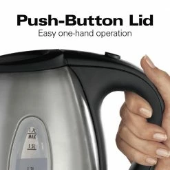 Hamilton Beach Espresso, Tea & Coffee Machines Stainless Steel 7-Cup Cordless Electric Kettle -Aroma Shop 41372869