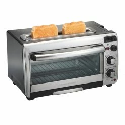Hamilton Beach Toasters & Toaster Ovens 4-Slice Gray Toaster Oven (1450-Watt)