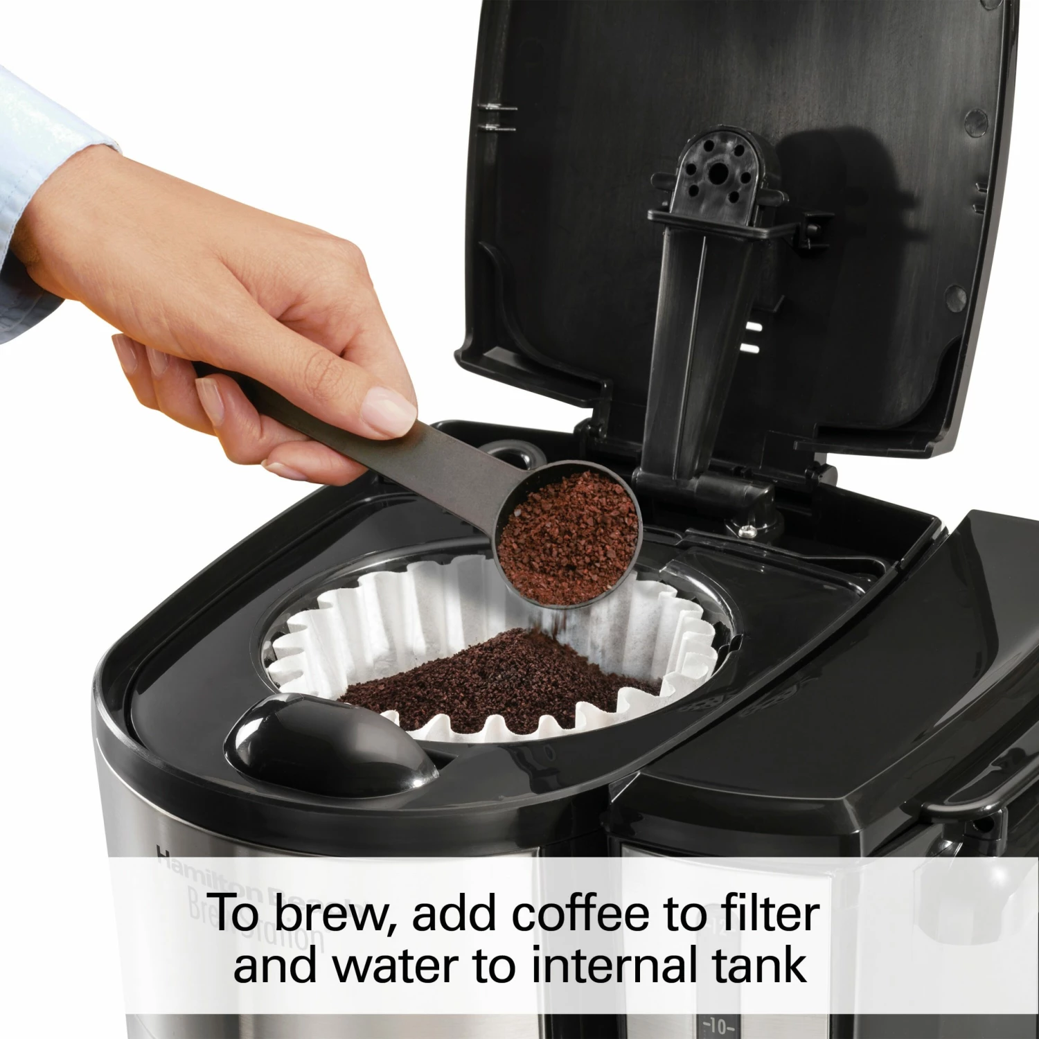 Hamilton Beach Espresso, Tea & Coffee Machines Brew station 12-Cup Stainless Steel Residential Drip Coffee Maker 2 Hamilton Beach Espresso, Tea & Coffee Machines Brew station 12-Cup Stainless Steel Residential Drip Coffee Maker - Image 2