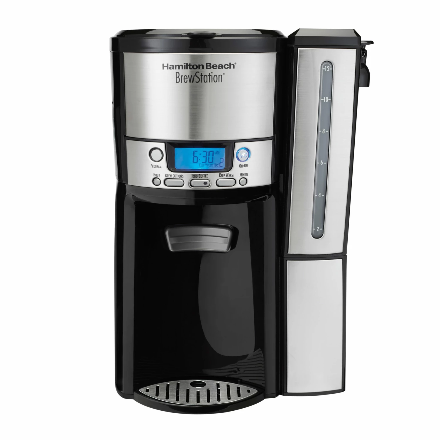Hamilton Beach Espresso, Tea & Coffee Machines Brew station 12-Cup Stainless Steel Residential Drip Coffee Maker 1 Hamilton Beach Espresso, Tea & Coffee Machines Brew station 12-Cup Stainless Steel Residential Drip Coffee Maker