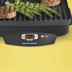 Hamilton Beach Indoor Grills, Skillets & Waffle Makers 9-in L x 11.5-in W Non-Stick Residential -Aroma Shop 42208428