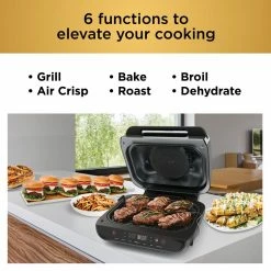 Ninja Indoor Grills, Skillets & Waffle Makers Ninja Foodi Indoor Grill 12-in L x 9-in W Non-Stick Residential -Aroma Shop 43181427