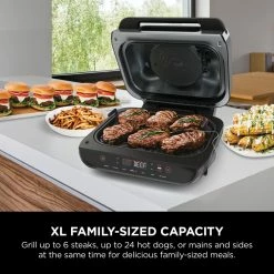 Ninja Indoor Grills, Skillets & Waffle Makers Ninja Foodi Indoor Grill 12-in L x 9-in W Non-Stick Residential -Aroma Shop 43181428