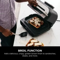 Ninja Indoor Grills, Skillets & Waffle Makers Ninja Foodi Indoor Grill 12-in L x 9-in W Non-Stick Residential -Aroma Shop 43181440