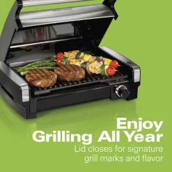 Hamilton Beach Indoor Grills, Skillets & Waffle Makers Hamilton Beach Searing Grill with Lid -Aroma Shop 43466117