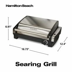 Hamilton Beach Indoor Grills, Skillets & Waffle Makers Hamilton Beach Searing Grill with Lid -Aroma Shop 43466123