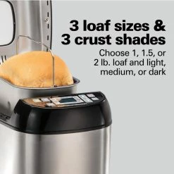 Hamilton Beach Specialty Appliances Hamilton Beach Black and Stainless Steel 2lb. Artisan Dough and Bread Maker -Aroma Shop 43467097