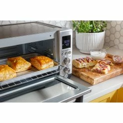 GE Toasters & Toaster Ovens 6-Slice Stainless Steel Convection Toaster Oven (1500-Watt) -Aroma Shop 43502803