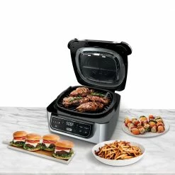 Ninja Indoor Grills, Skillets & Waffle Makers Ninja Foodi 10-in L x 10-in W Non-stick Residential -Aroma Shop 44037587