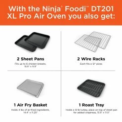 Ninja Toasters & Toaster Ovens Ninja Foodi Air Fry Oven 6-Slice Stainless Steel Convection Toaster Oven (1800-Watt) -Aroma Shop 44043040