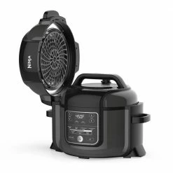 Ninja Cookers & Steamers The Ninja Foodi, The Pressure Cooker That Crisps with Tender Crisp Technology, you can pressure cook to lock in juices, then finish with a crisp using the crisping lid