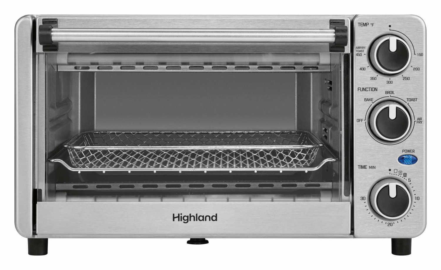 Highland Toasters & Toaster Ovens Highland 12L 4-Slice Air Fry Toaster Oven 1 Highland Toasters & Toaster Ovens Highland 12L 4-Slice Air Fry Toaster Oven
