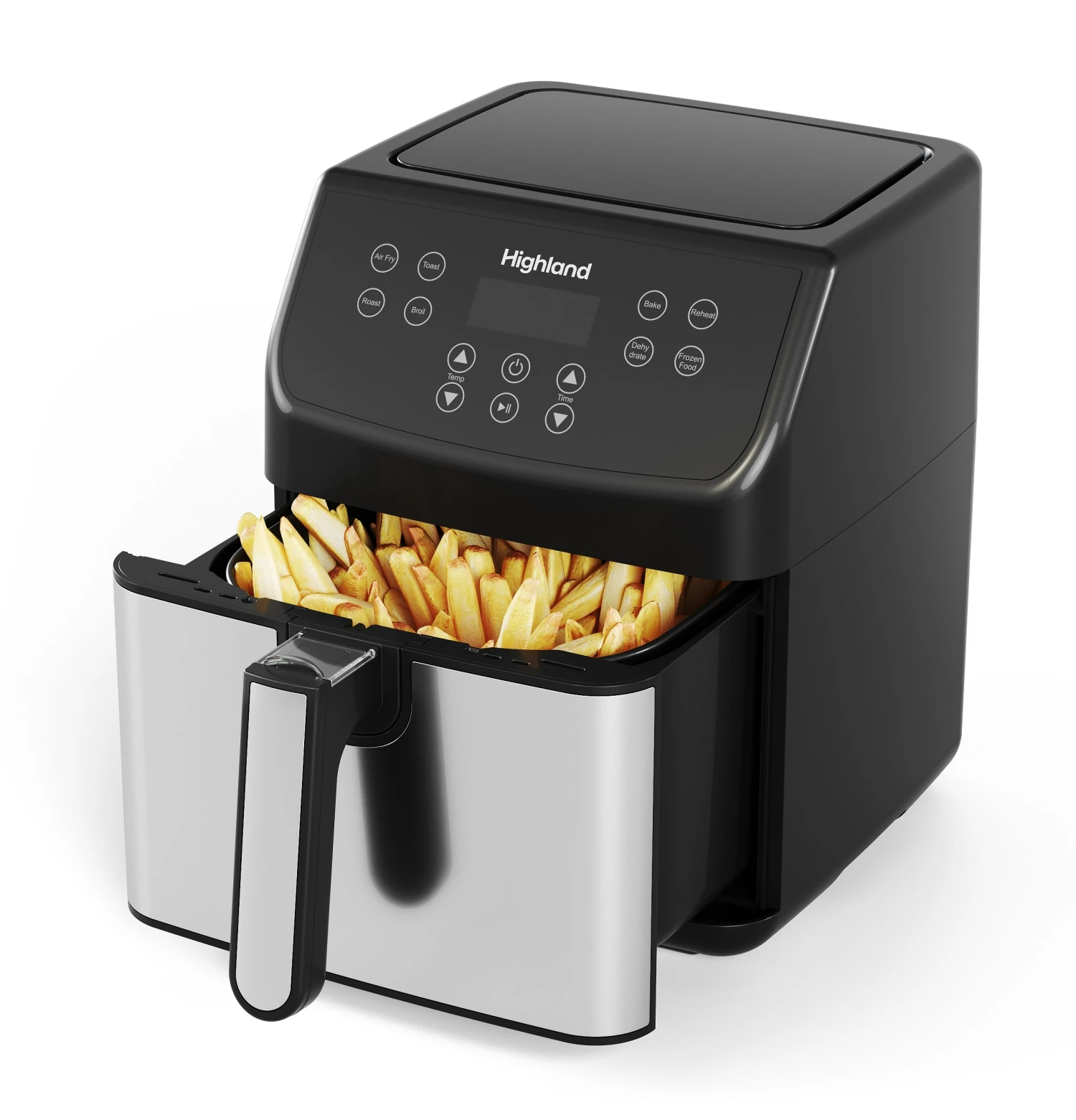 Highland Fryers & Accessories 5.8-Quart Black Air Fryer 1 Highland Fryers & Accessories 5.8-Quart Black Air Fryer