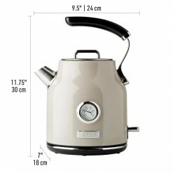Haden Espresso, Tea & Coffee Machines Dorset 1.7 Liter (7 Cup) Stainless Steel Electric Kettle with Auto Shut-Off and Boil-Dry Protection- 75002 -Aroma Shop 44139972