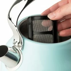 Haden Espresso, Tea & Coffee Machines Heritage 1.7 Liter (7 Cup) Stainless Steel Electric Kettle with Auto Shut-Off and Boil Dry Protection - 75004 -Aroma Shop 44139990