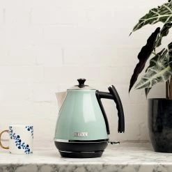 Haden Espresso, Tea & Coffee Machines Cotswold 1.7 Liter (7 Cup) Stainless Steel Electric Kettle with Auto Shut-Off and Boil-Dry Protection - 75008 -Aroma Shop 44140482