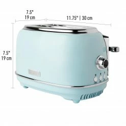 Haden Toasters & Toaster Ovens Heritage 2-Slice Wide Slot Toaster with Removable Crumb Tray, Browning Control, Cancel, Bagel and Defrost Settings - 75027 -Aroma Shop 44140526