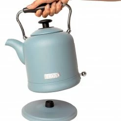 Haden Espresso, Tea & Coffee Machines Highclere 1.5 -Liter (6 Cup) Cordless, Electric Kettle BPA Free with Auto Shut-Off - 75025 -Aroma Shop 44140576