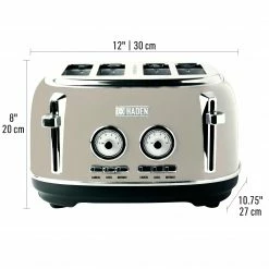 Haden Toasters & Toaster Ovens Dorset 4-Slice Toaster with Browning Control, Cancel, Reheat and Defrost Settings - 75039 -Aroma Shop 44140577