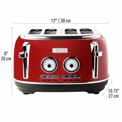 Haden Toasters & Toaster Ovens Dorset 4-Slice Toaster with Browning Control, Cancel, Reheat and Defrost Settings -Aroma Shop 44140584