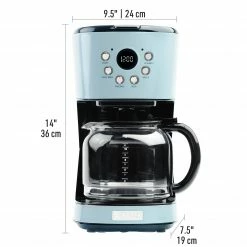 Haden Espresso, Tea & Coffee Machines Heritage 12-Cup Programmable Coffee Maker with Strength Control and Timer - 75032 -Aroma Shop 44140633