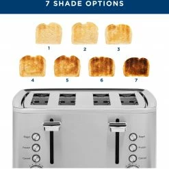 GE Toasters & Toaster Ovens 4-Slice Stainless Steel 1500-Watt Toaster -Aroma Shop 44140722
