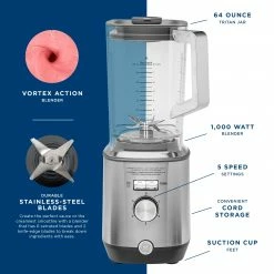 GE Blenders & Juicers 64-oz Stainless Steel 1000-Watt Pulse Control Blender -Aroma Shop 44141240