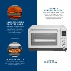 GE Toasters & Toaster Ovens 6-Slice Stainless Steel Convection Toaster Oven (1500-Watt) -Aroma Shop 44142520