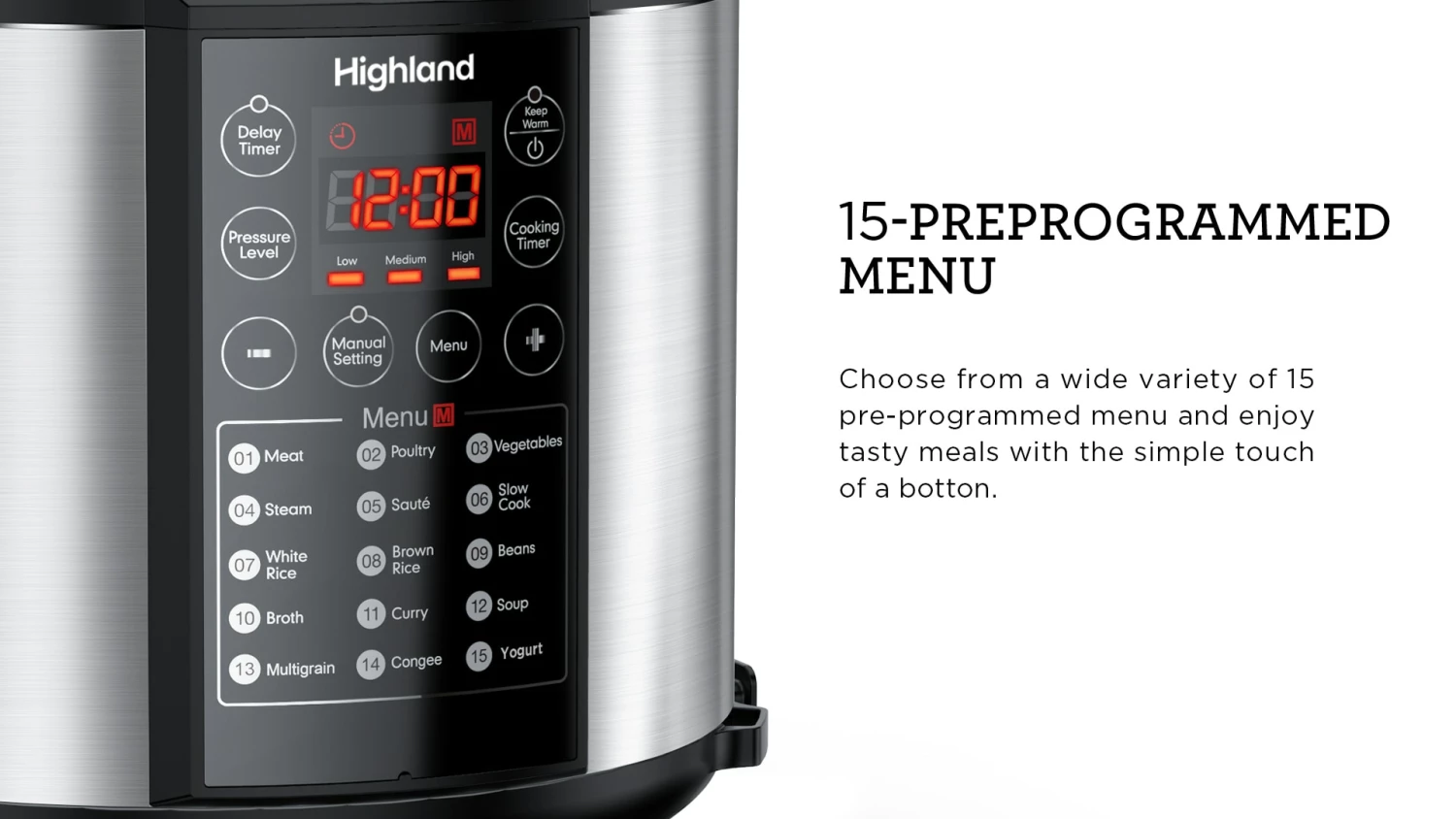 Highland Cookers & Steamers Highland 6 QT Pressure Cooker 2 Highland Cookers & Steamers Highland 6 QT Pressure Cooker - Image 2