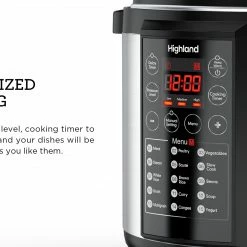 Highland Cookers & Steamers Highland 6 QT Pressure Cooker 19 Highland Cookers & Steamers Highland 6 QT Pressure Cooker -Aroma Shop 44843075