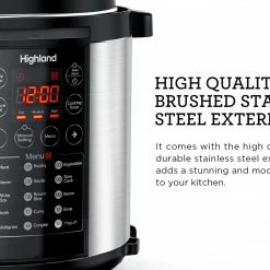 Highland Cookers & Steamers Highland 6 QT Pressure Cooker 23 Highland Cookers & Steamers Highland 6 QT Pressure Cooker -Aroma Shop 44843076