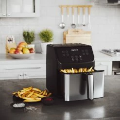 Highland Fryers & Accessories 5.8-Quart Black Air Fryer 10 Highland Fryers & Accessories 5.8-Quart Black Air Fryer -Aroma Shop 44890261