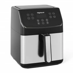 Highland Fryers & Accessories 5.8-Quart Black Air Fryer 12 Highland Fryers & Accessories 5.8-Quart Black Air Fryer -Aroma Shop 44890356